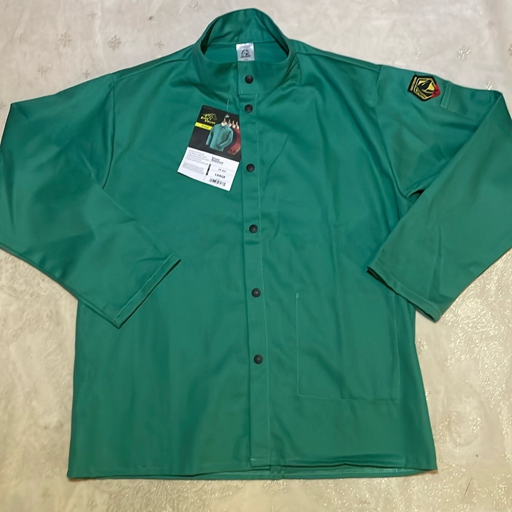Black Stallion FD-30C Mens Large Green Flame Resistant Jacket